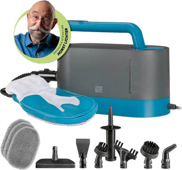 Lichterblitz Handdampfreiniger 19413 in Blau/Grau mit 1200 W, B/H/T: 23,6 x 23,5 x 32,5 cm - Bild 1