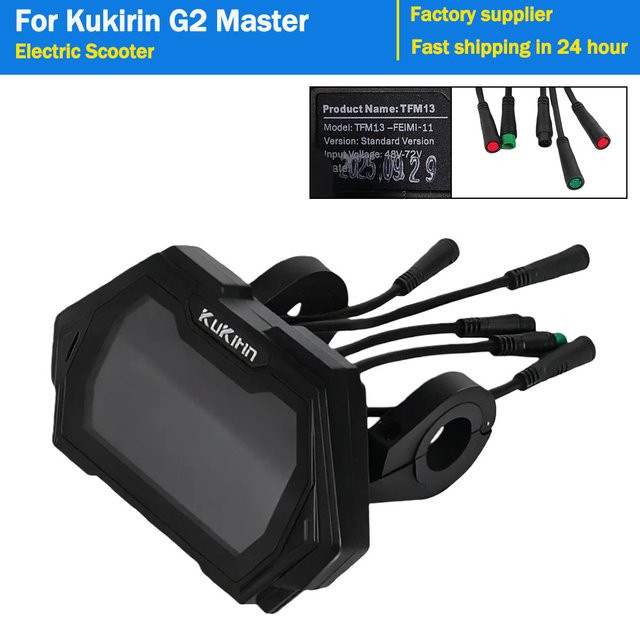 LCD-Armaturenbrett für Kukirin G2 Master Elektroroller mit digitalem Display in Schwarz - Bild 1