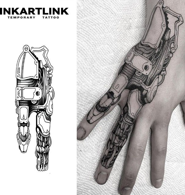 INKARTLINK Temporäres Tattoo, wasserfest, semi-permanent, hält bis 15 Tage - Bild 1