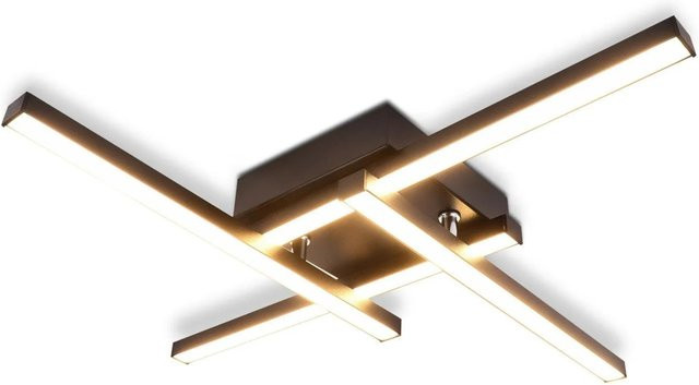 NETTLIFE LED Deckenleuchte aus Metall in Schwarz, modern, Durchmesser: 46 cm - Bild 1