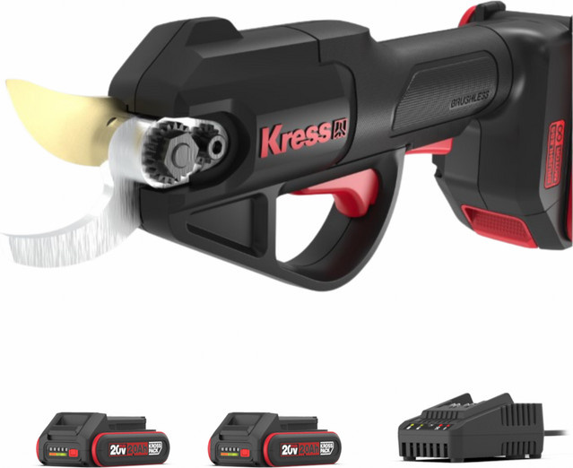 AkkuAstschere KG340 20 V Baumschere Komplettset mit 2 x 2.0 Ah Akkus und Ladegerät 2 A mit 25 mm Schnittkapazität - Bild 1