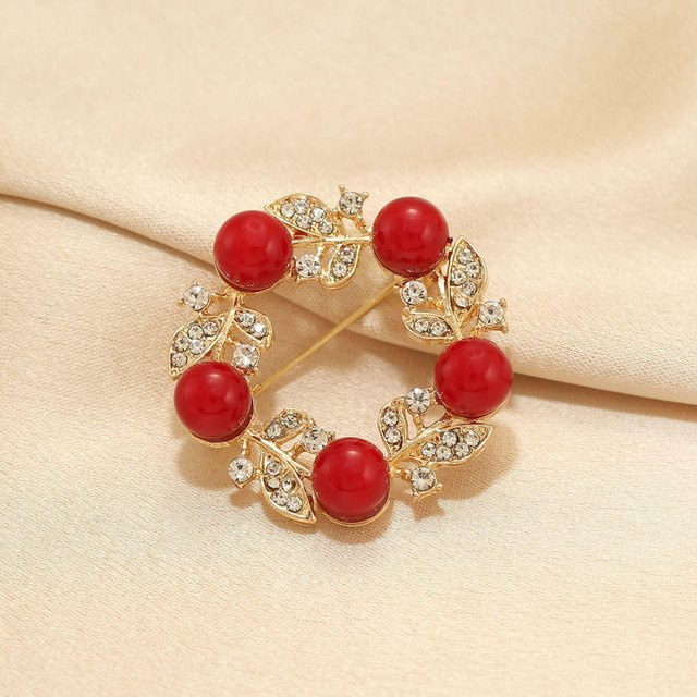 JEWEL HOME Brosche, Gold, Perle, Diamant, Damen - Bild 1