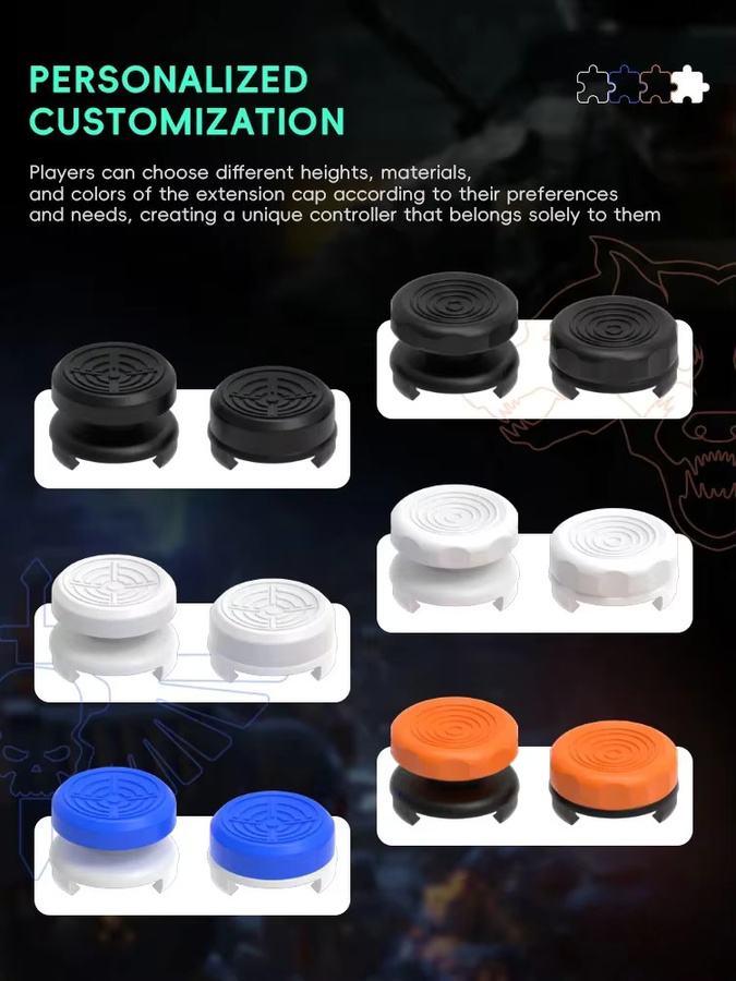 DATA FROG High-Rise Galaxy Thumb Grip Caps für PS4- und Xbox One-Controller, Multicolor Analog-Stick-Joystick-Abdeckung für FPS-Gaming - Bild 3