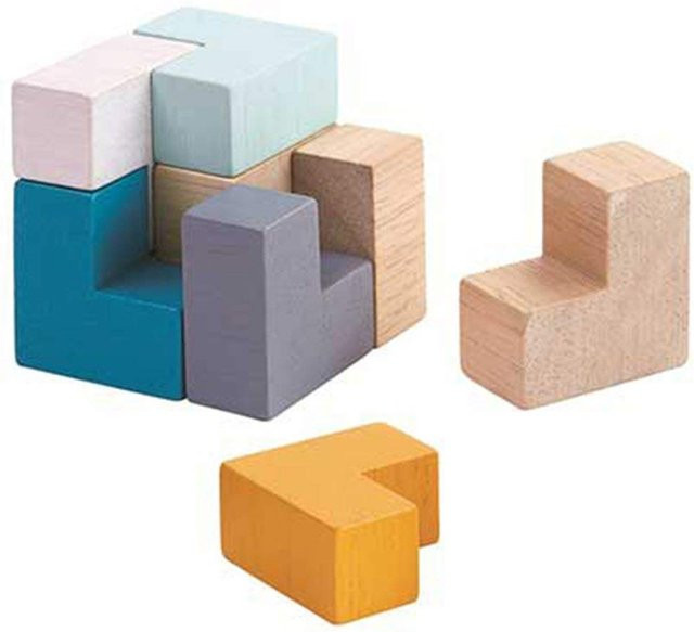 VALLETTA JAPAN 3D Puzzlewürfel gray, Holz, ab 3 Jahre - Bild 1