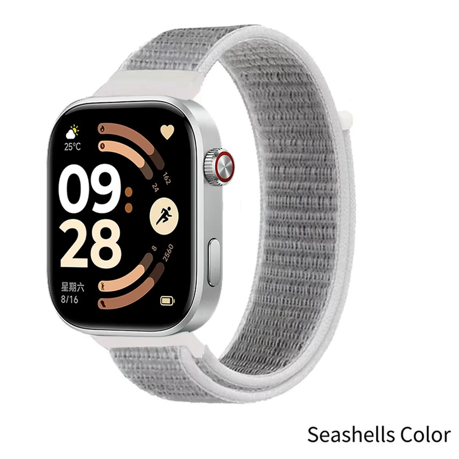 Xiaomi Uhrenarmband Nylon, Weiß, für Redmi Watch 6 5 4, Mi Band 9 Pro - Bild 3