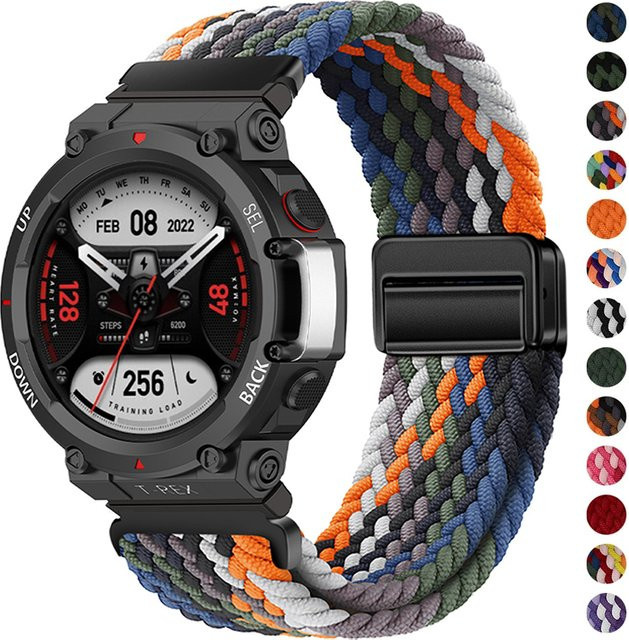 CAOWTAN Uhrenarmband Nylon, geflochten, Bunt, Unisex - Bild 1