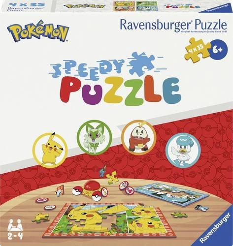 Ravensburger Pokémon Kinderpuzzle, 4-teiliges Set, ab 6 Jahren - Bild 1