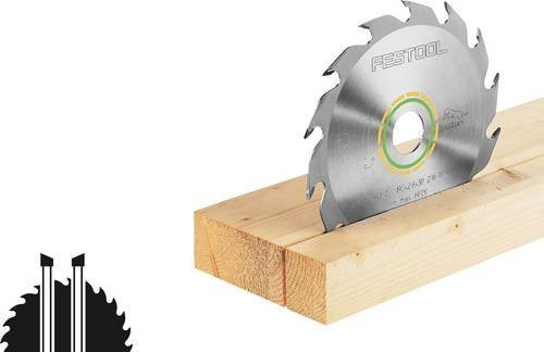 Festool Kreissägeblatt PW16 für Holz, Durchmesser: 190 mm, Zähneanzahl: 16, Farbe: Gelb/Silber - Bild 1