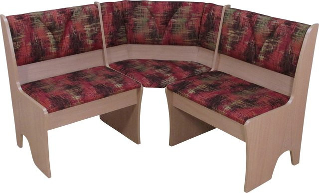 Eckbank Dunja von Möbel Direkt Online in Nuss Dunkel mit Melaminplatten, B/T: 124 x 124 cm - Bild 1