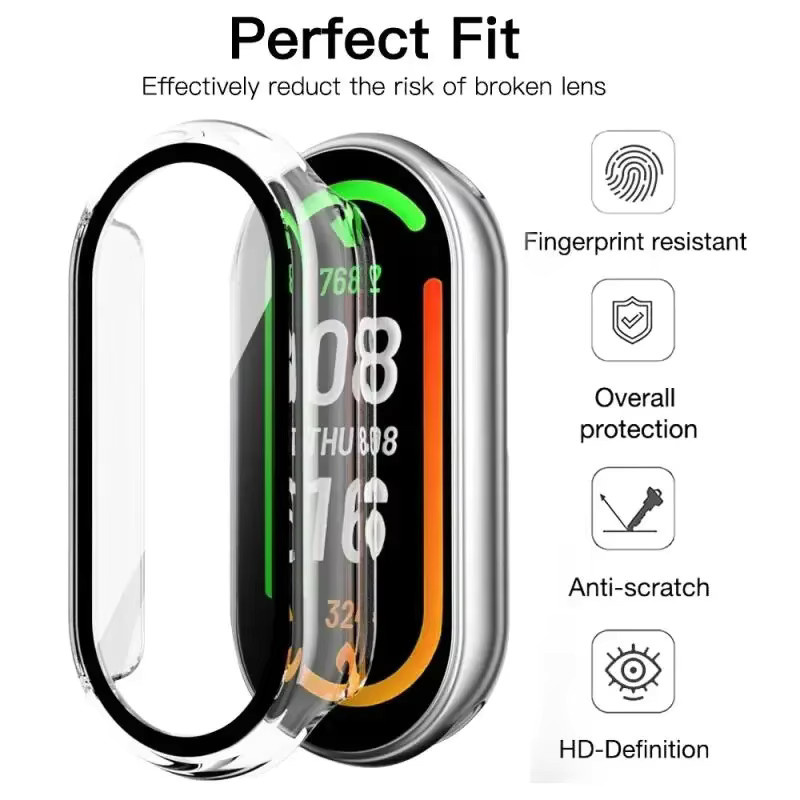 Xiaomi Schutzhülle und gehärtetes Glas für Mi Band 10 9, Schwarz, NFC - Bild 3