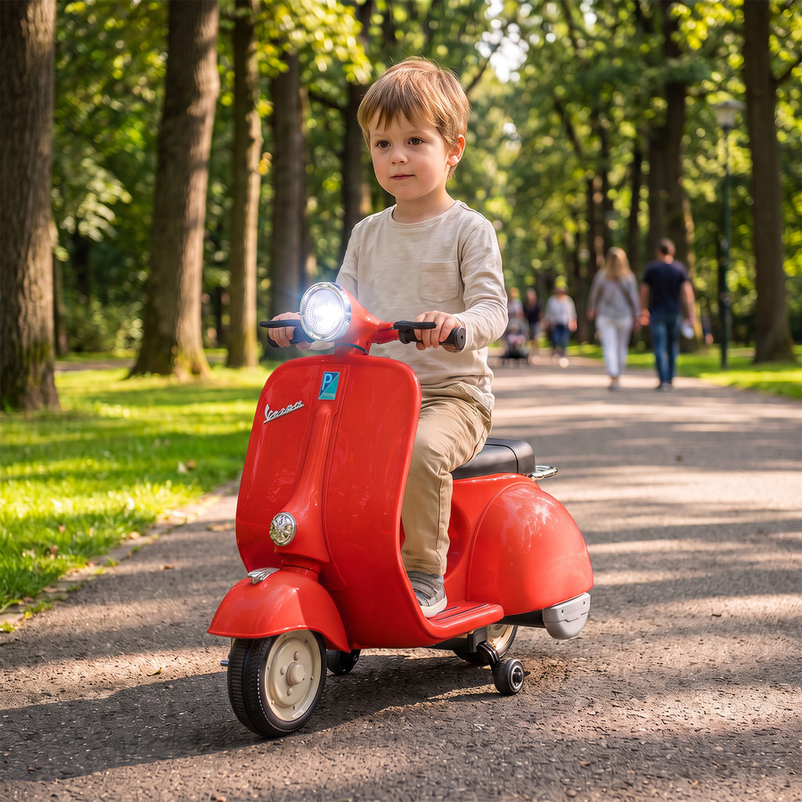 AIYAPLAY Vespa Elektromotorrad, Rot, ab 3 Jahre - Bild 2