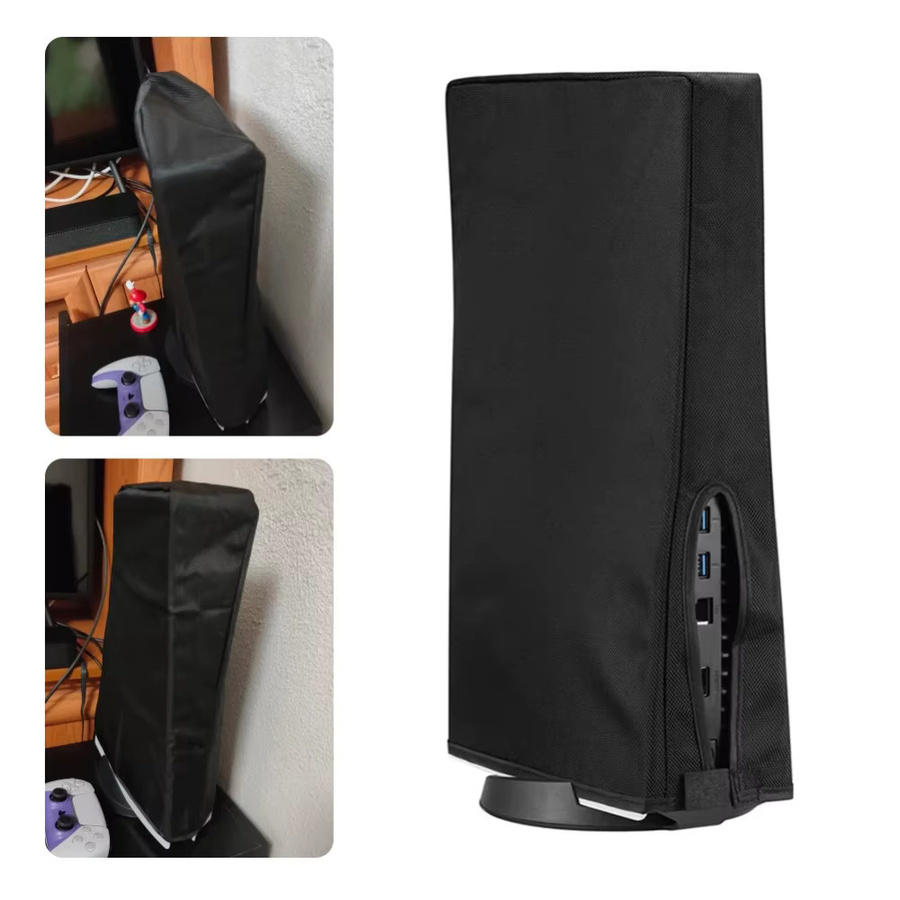 Sony Staubschutzabdeckung für PlayStation 5 PS5 Slim Spielkonsole, kratzfeste Schutzhülle in Schwarz oder Grau - Bild 2