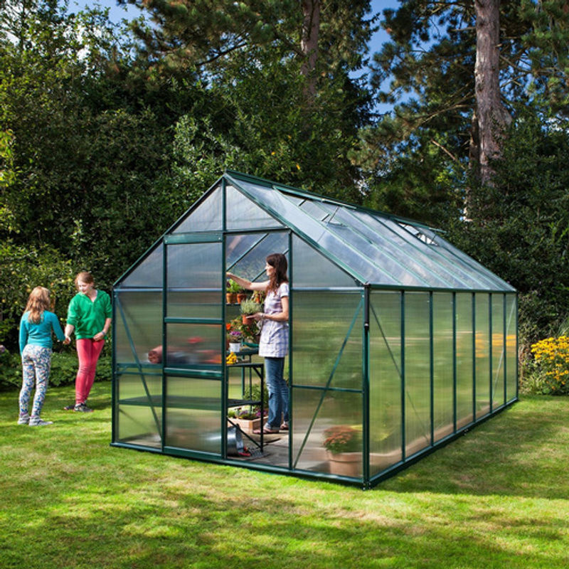 Vitavia Gewächshaus Merkur, 11,5 m², smaragdgrün, 4 mm HKP - Bild 6