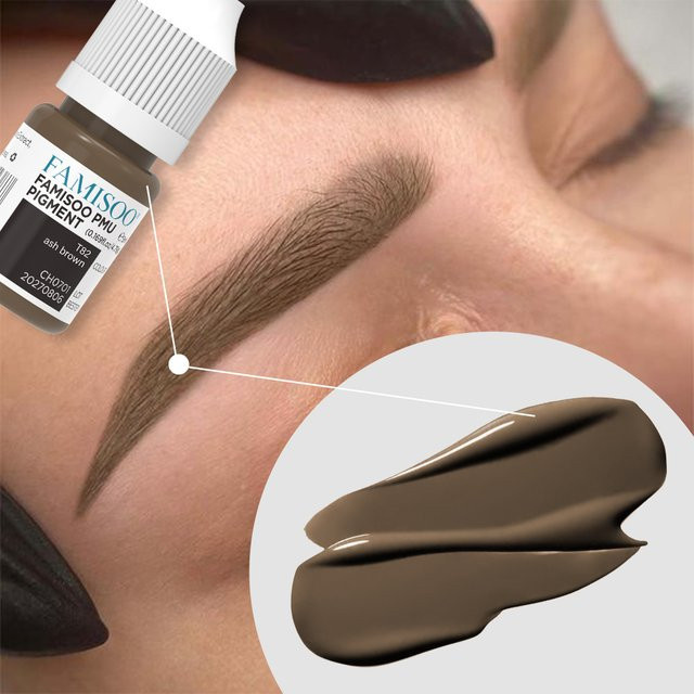 FAMISOO Augenbrauen Tattoo Tinte, Schwarz, 5 ml, Unisex - Bild 1