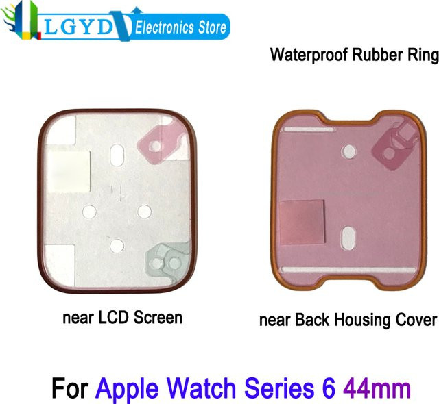 haweel Gummiring für Apple Watch Series 6 44 mm, schwarz, Kunststoff - Bild 1