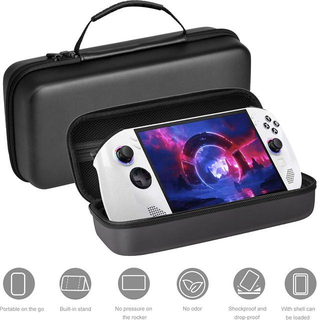 Lenovo Legion Go S EVA-Hartschalen-Tragetasche in Schwarz, stoßfeste Reise-Aufbewahrungstasche mit Anti-Drop-Schutzhülle - Bild 1