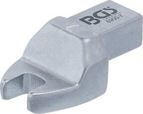 BGS Einsteck-Maulschlüssel 6900-7 aus Chrom-Vanadium in Silber, Größe 7 mm mit 9 x 12 mm Aufnahme - Bild 1