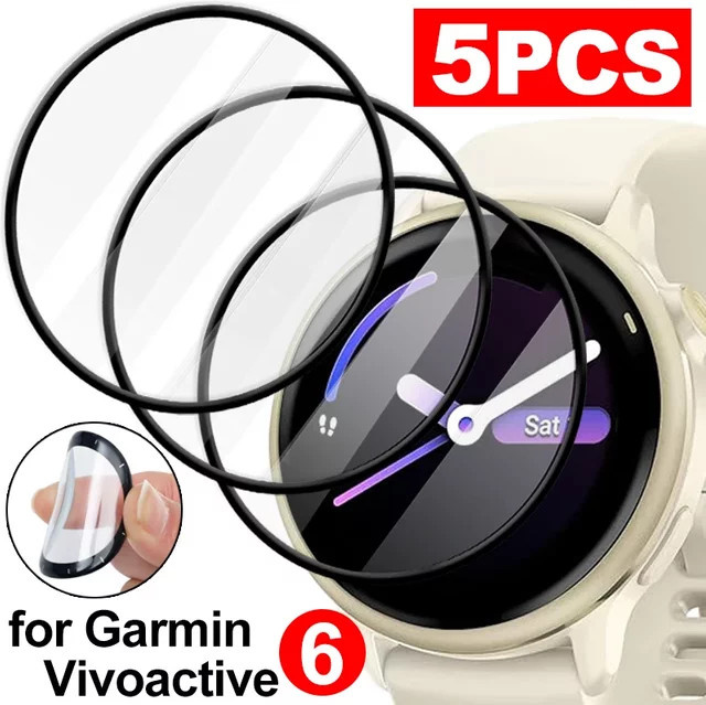 Garmin Displayschutzfolie, transparent, TPU, vivoactive 6 - Bild 1