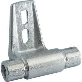 Krause Zwischenhalter für die RegalLeiter-Rundrohr-Schienenanlage STABILO Professional aus Aluminium in Silber - Bild 1