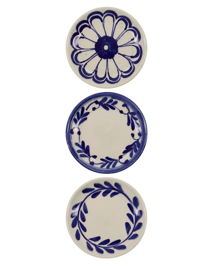 House Doctor Teller Diva Blau 13 cm, 3 Stück - Bild 1