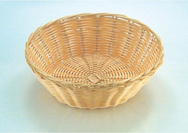 APS Brot- und Obstkorb Basic rund in Beige und Braun, stapelbar, Durchmesser: 20 cm, Höhe: 7 cm - Bild 1