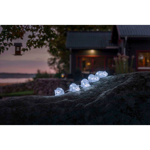 Konstsmide LED Weihnachtsfigur aus Kunststoff in Transparent, Höhe: 13,5 cm, Breite: 6 cm - Bild 2