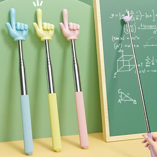 Teleskopischer Lehrerzeiger von fengteng in Multicolor aus Edelstahl und Gummi für Schule und Büro - Bild 2