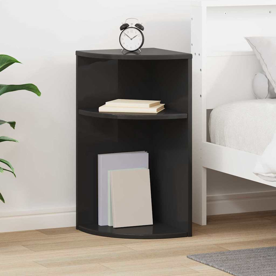 vidaXL Beistelltisch in Schwarz aus Holzwerkstoff, B/T/H: 29,6 x 29,6 x 60 cm - Bild 5