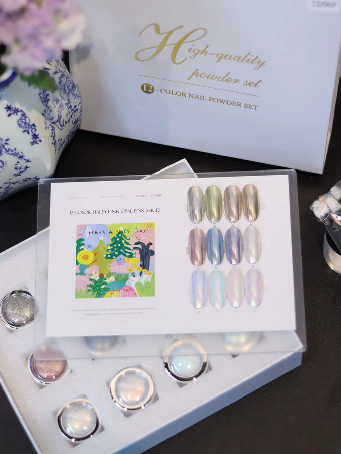 SJP Aurora Mermaid Moonlight Nail Art Puder Set, Schimmernd - Bild 2