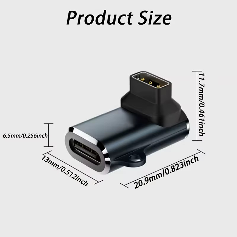USB-C-Ladeadapter für Coros Smartwatches wie Pace 2, Pace 3, Apex und Apex 2 Pro zur Stromversorgung per Plug-and-Play - Bild 3