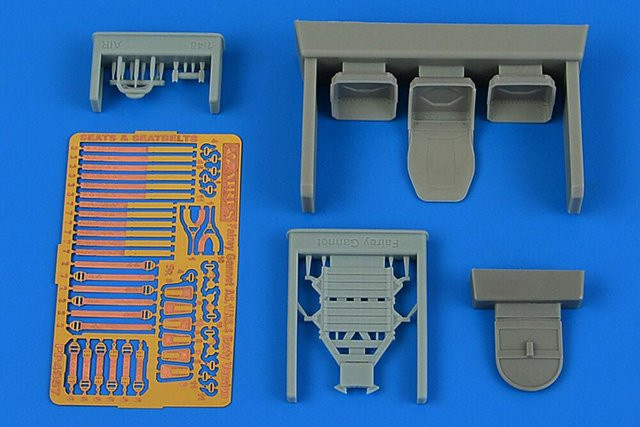 Airfix Fairey Gannet AS.1/AS.4 - Seats early version, Fahrzeug, Kunststoff, Grau - Bild 1
