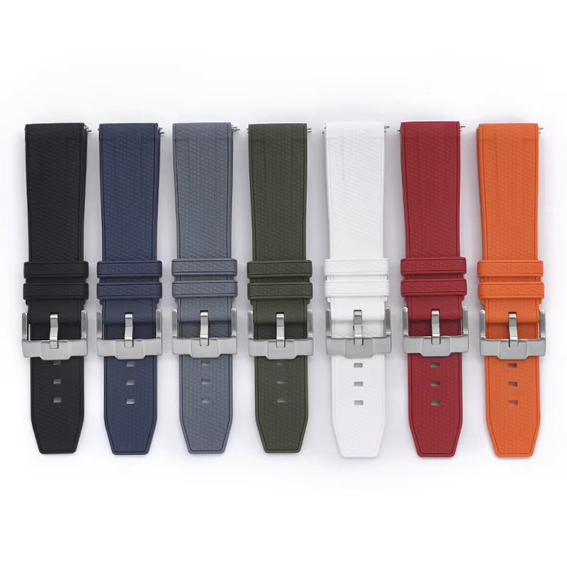 olevo Uhrenarmband Silikon, 20 mm, 22 mm, Unisex - Bild 1