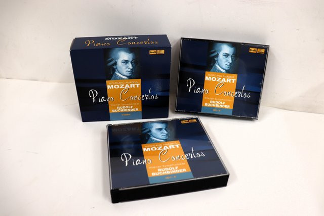 Mozart Klavierkonzerte CD mit Rudolf Buchbinder und Wiener Philharmonikern von Europa Klassik, Profil, Schwarz, Gebraucht - Bild 1