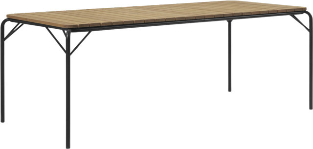 Normann Copenhagen Vig Gartentisch aus Robinienholz in Schwarz - Bild 1