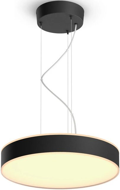 Philips Hue Enrave Pendelleuchte White Ambiance in Schwarz mit Dimmer und LED - Bild 1