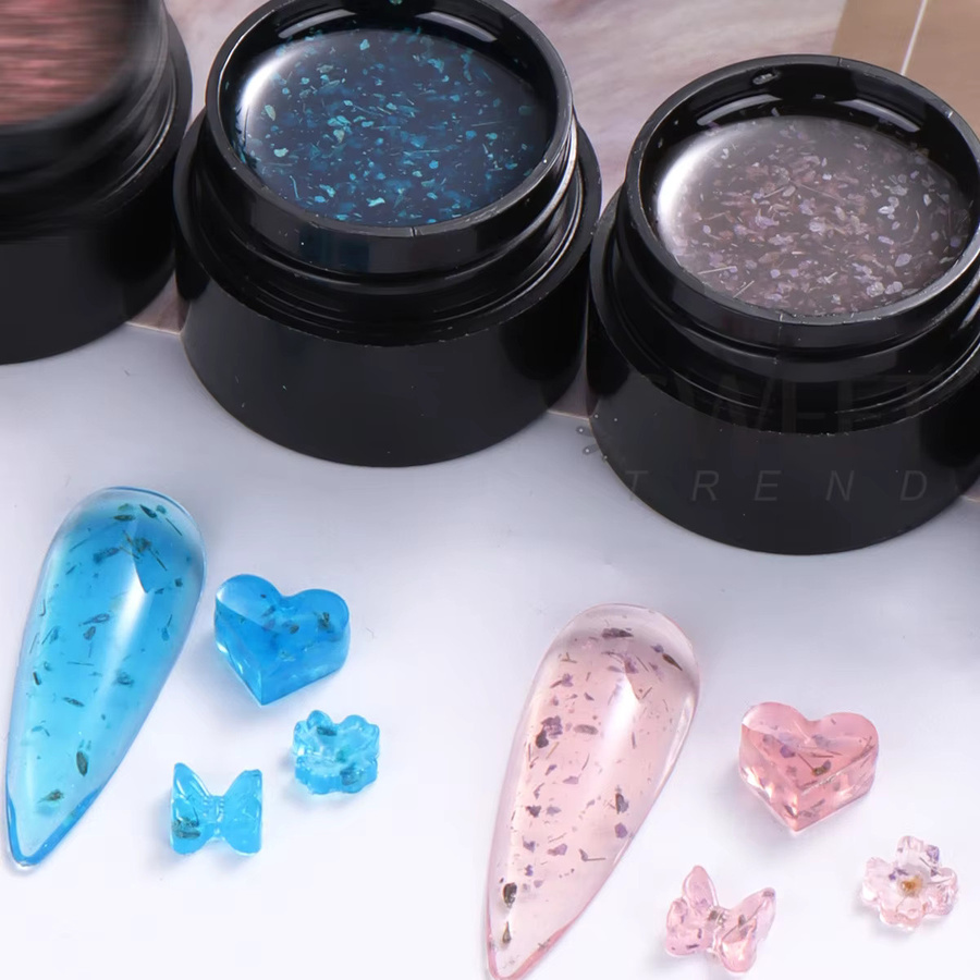 SWEET TREND Nagellack mit getrockneten Blumen, Glänzend, 2 Stück - Bild 3