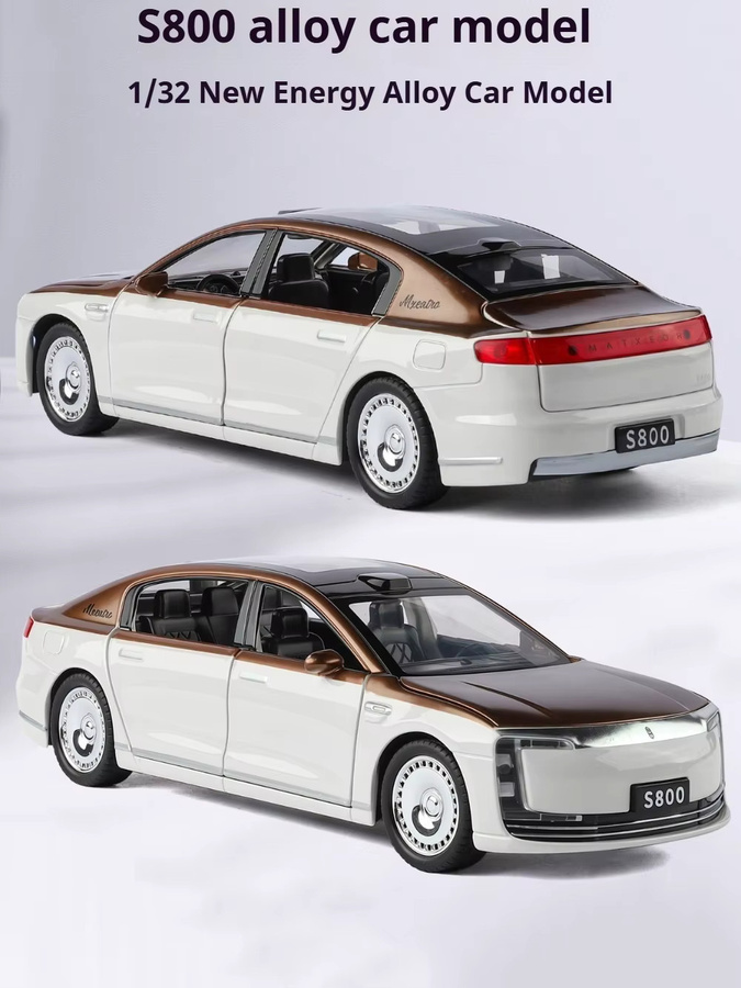 MAKEDA S800 SU7 Modellauto, 1:32, Metall, blau, mit Licht und Sound - Bild 5
