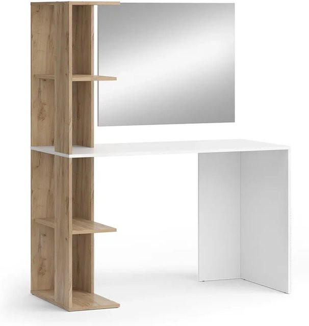 Vicco Schminktisch Tower Weiß mit Spiegel B: 122,2 cm, T: 55 cm, H: 75,8 cm - Bild 2