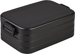 Mepal Lunchbox TAKE A BREAK mit Trennstegen und Fächern, Schwarz, aus Kunststoff, auslaufsicher - Bild 1