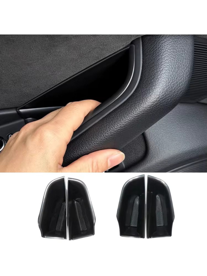 2er-Set Türpanel Ablage und Telefonhalter für Audi A4 B8 B9 A5 8T 4K (2008-2025) Coupe in Schwarz - Bild 6