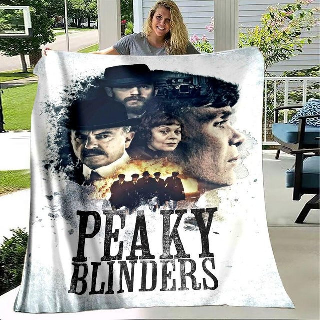 Peaky Blinders Flanell-Überwurfdecke, weiche und dünne Decke für Zuhause oder Reisen, B/B/H: 75 x 90 cm - Bild 1