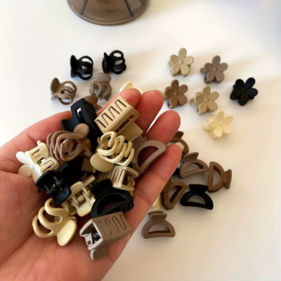 Beige Haarspangen und Verpackungsclips aus Kunststoff für Erwachsene - Bild 2