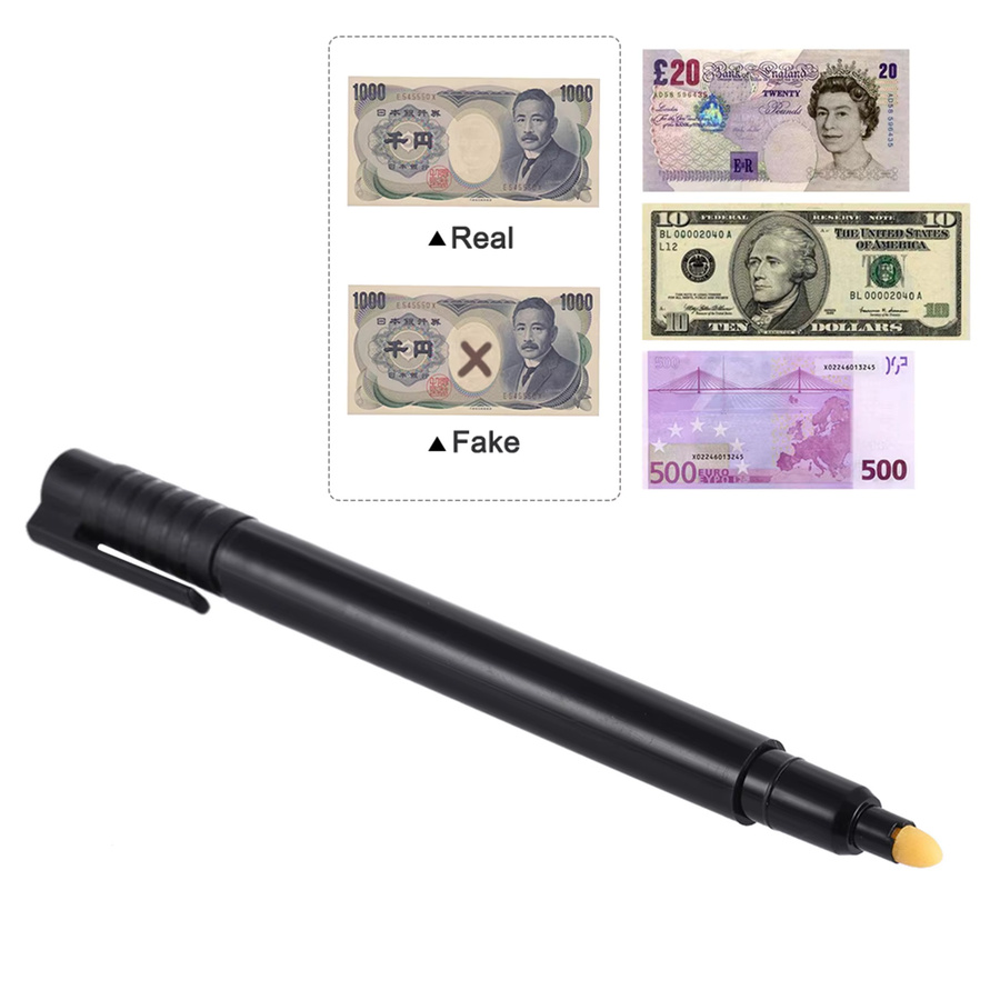 Aibecy Geldscheindetektor Stift in Schwarz zur Prüfung von Banknoten wie Euro, US-Dollar, Pfund und Yen - Bild 3