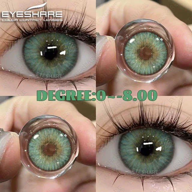 EYESHARE farbige Kontaktlinsen grau, 2 Linsen - Bild 1