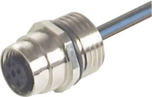 Hirschmann 933 039-100-100 Sensor-Aktor-Einbausteckverbinder M16 Buchse in Silber, 100 Stück - Bild 1