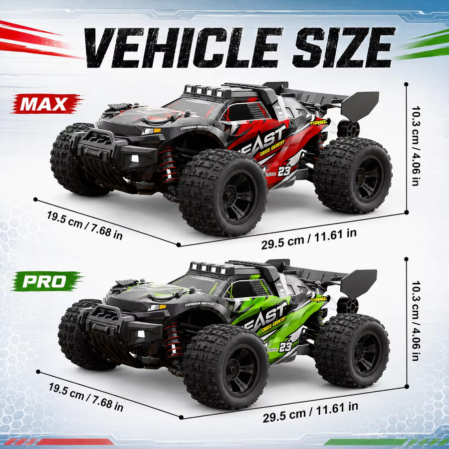 ZNLYRION SG118PRO MAX Monster Truck RC Auto, 1:18 Maßstab, mit LED-Lichtern - Bild 2
