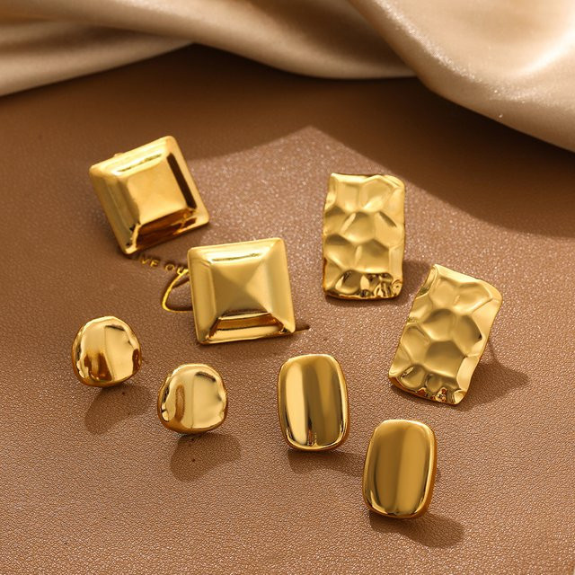 Erpels Ohrstecker, Goldfarbe, Damen - Bild 1