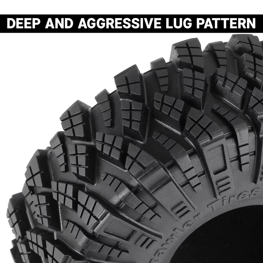 INJORA S5 Kraken Claw 1,9" 4,75" OD M/T Reifen, 4-teiliges Set - Bild 4