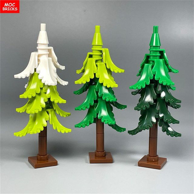 Yiran toy MOC Bausteine Pflanze Winterbaum Busch Kiefer, ab 6 Jahren - Bild 1