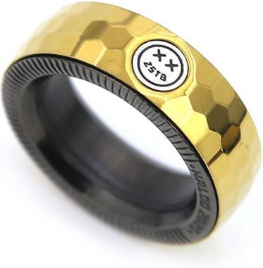 Binchi Outdoor Product Fidget Knarrenring, Edelstahl, gold, Unisex - Bild 1